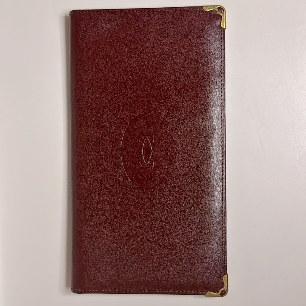 Cartier Bifold Long Wallet Bordeaux